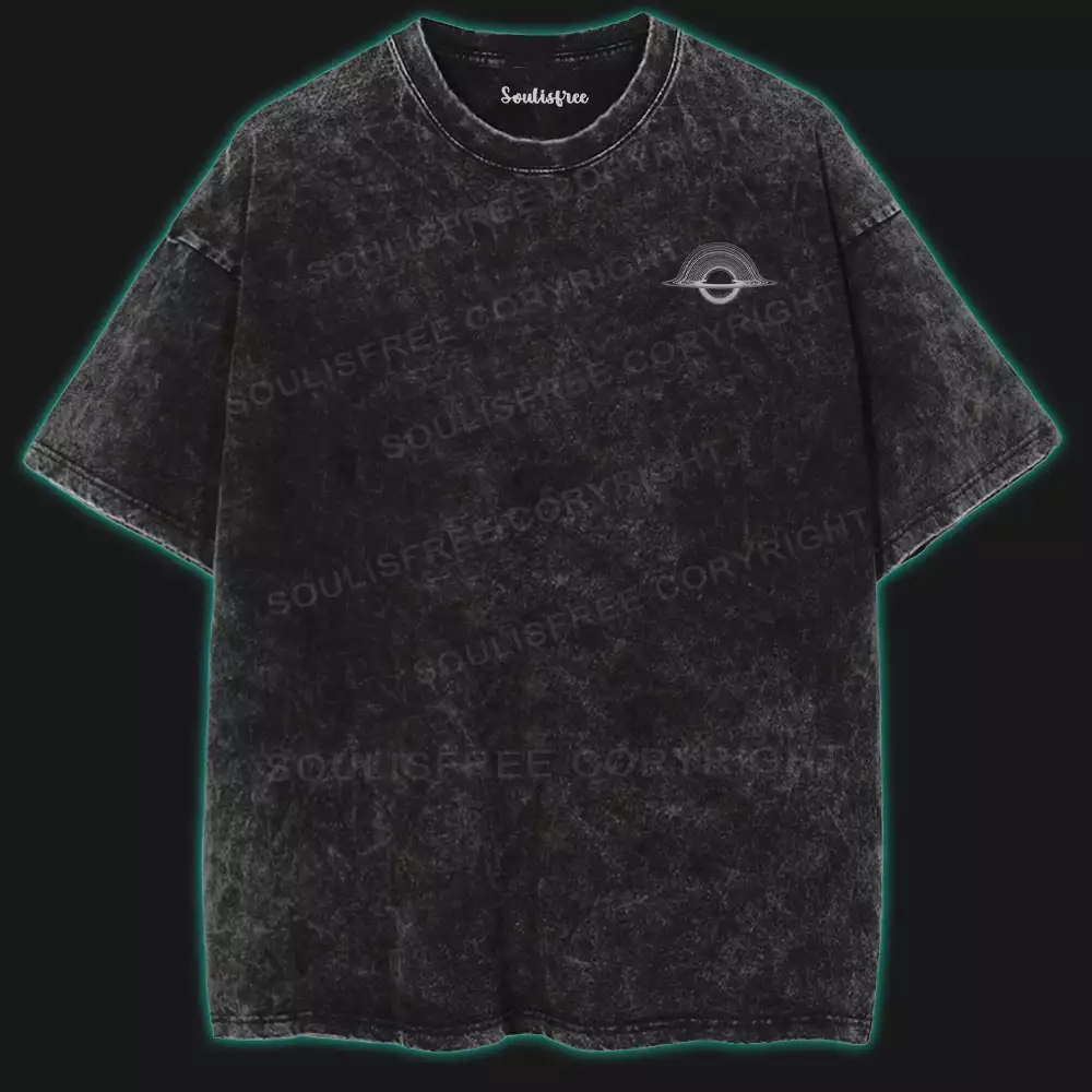 Decay Universe Washed Space T-shirt