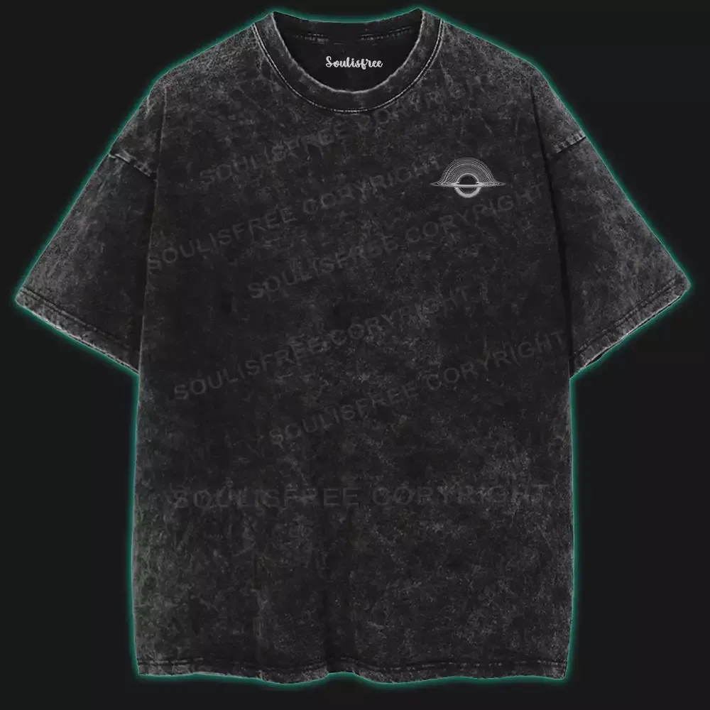 Decay Universe Washed Space T-shirt