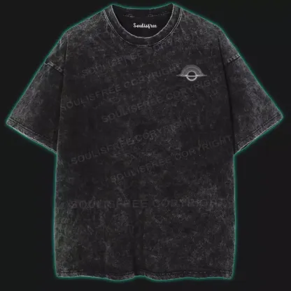 Decay Universe Washed Space T-shirt