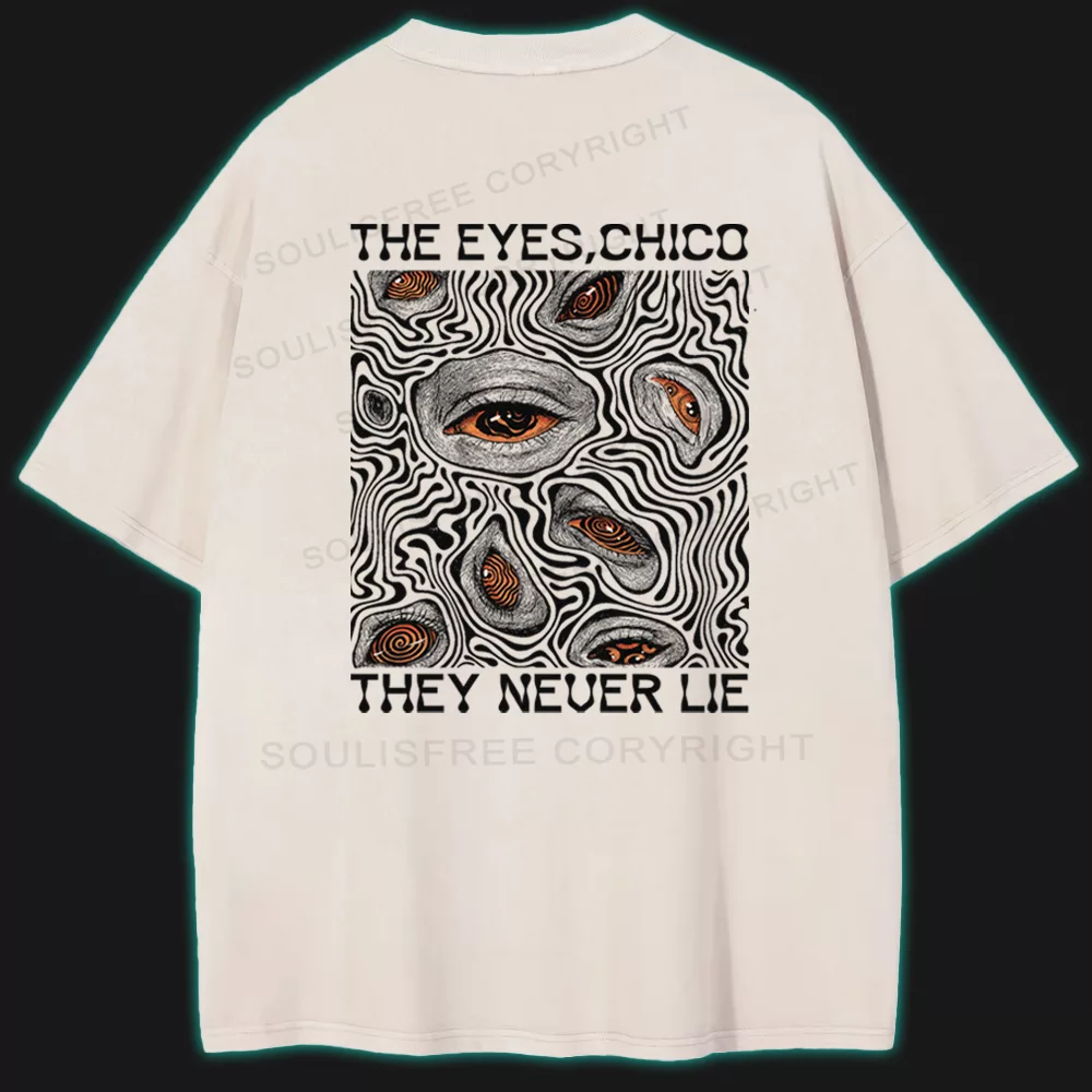 Eyes don't lie Washed T-shirt
