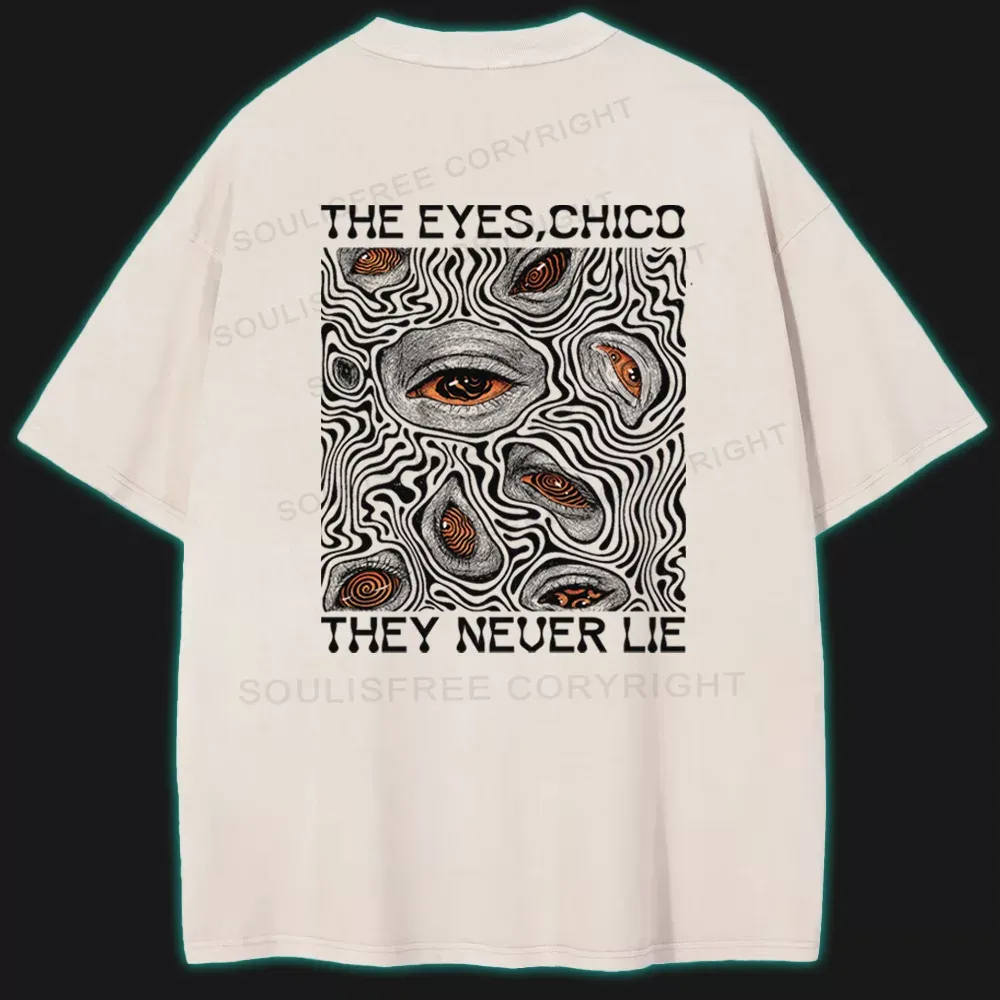 Eyes don't lie Washed T-shirt