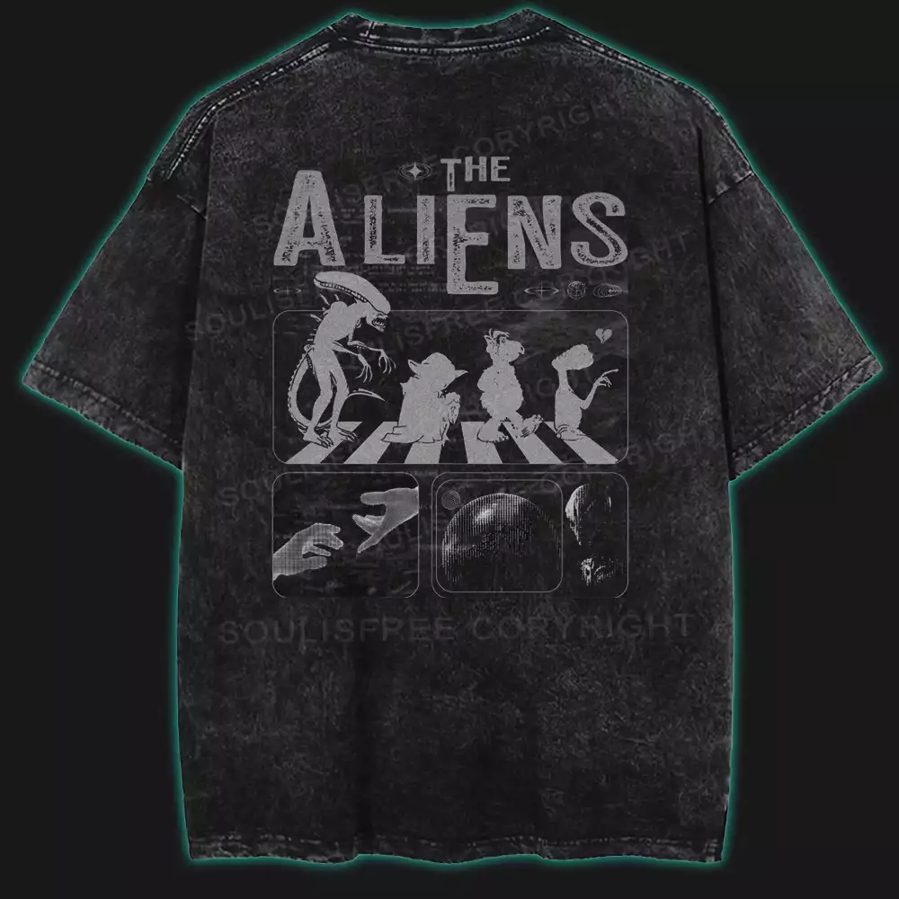 The Aliens Washed T-shirt