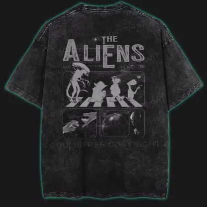 The Aliens Washed T-shirt