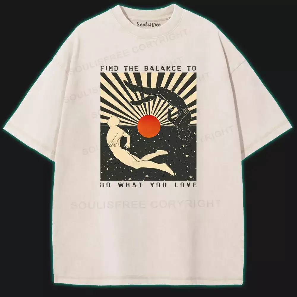 Designed Do What You Love Washed Space T-shirt