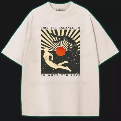 Do What You Love Washed Space T-shirt