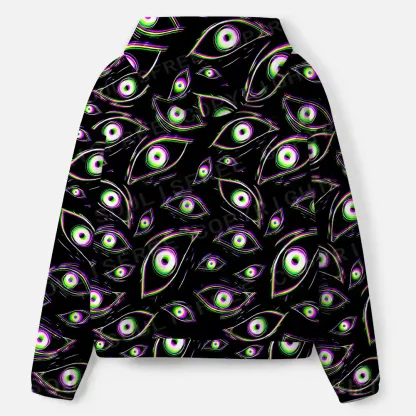 Glitch Vision All-Over Print Hoodie