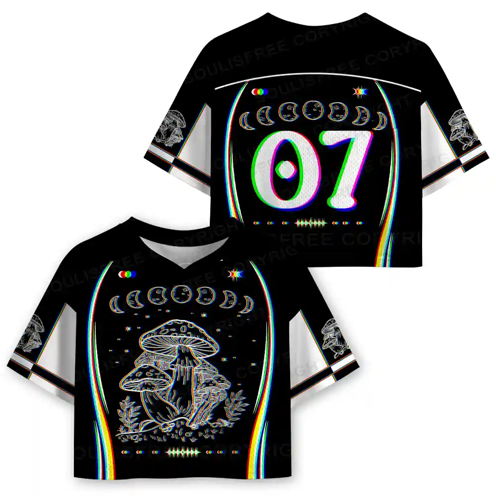 Mushroom and Moon Cropped Jersey