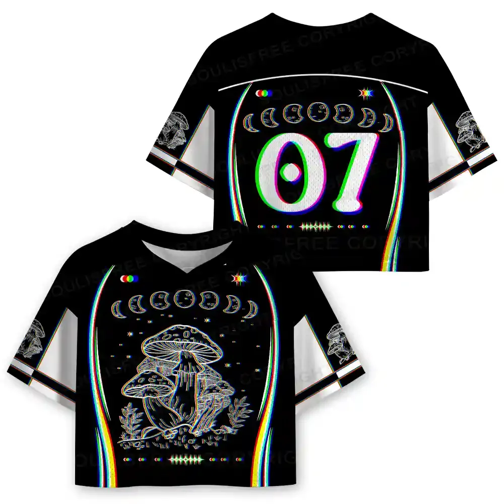 Mushroom and Moon Cropped Jersey