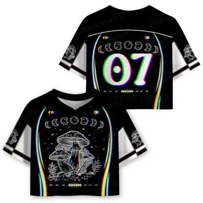 Mushroom and Moon Cropped Jersey