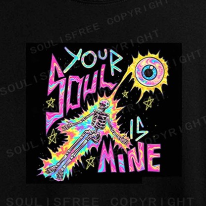 Soulisfree Your Soul Is Mine Raglan Crop Tee