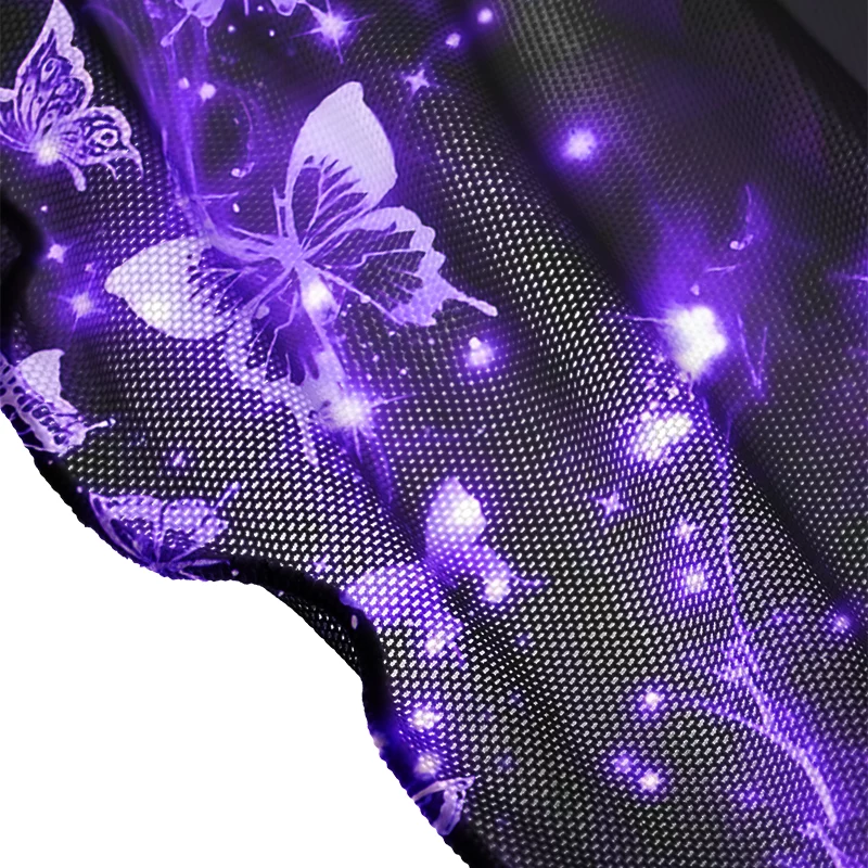 Soulisfree Neon Butterfly Sheer Mesh Cover Up