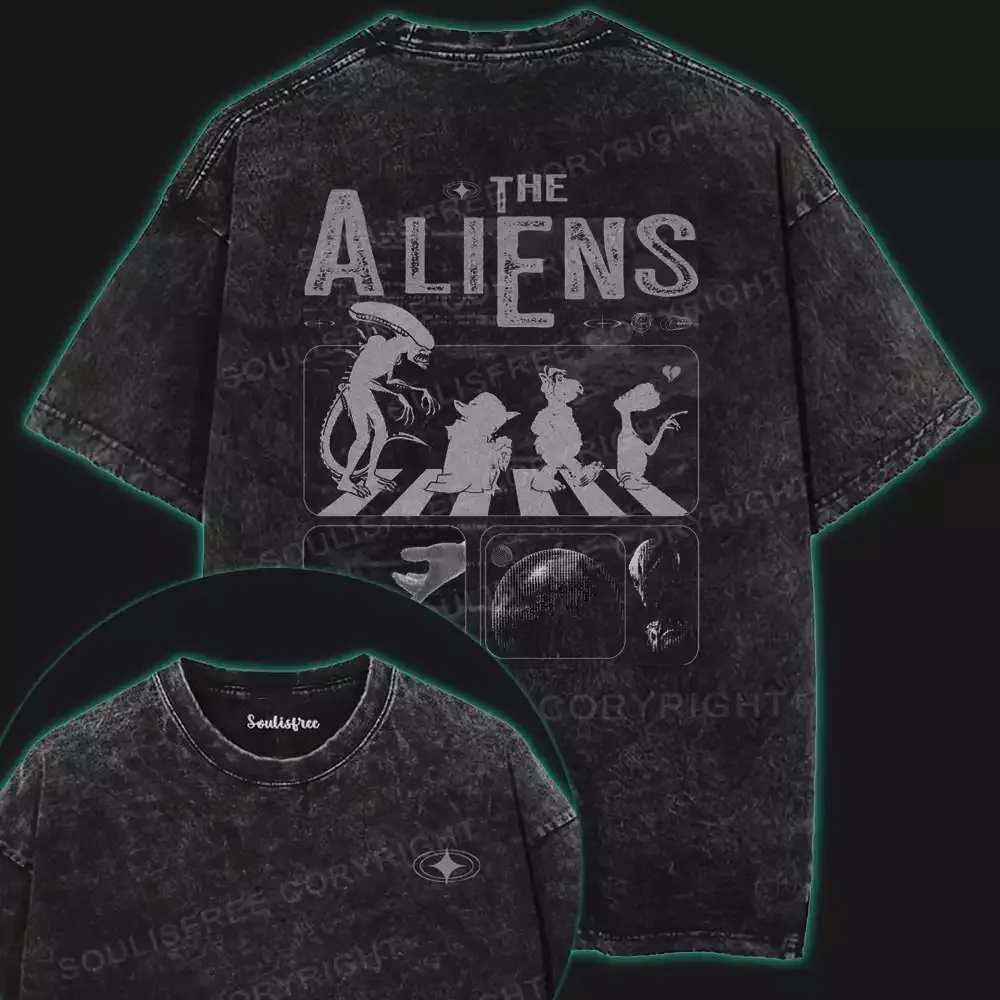 The Aliens Washed T-shirt