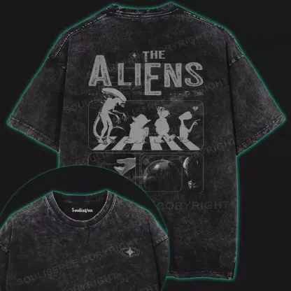 The Aliens Washed T-shirt