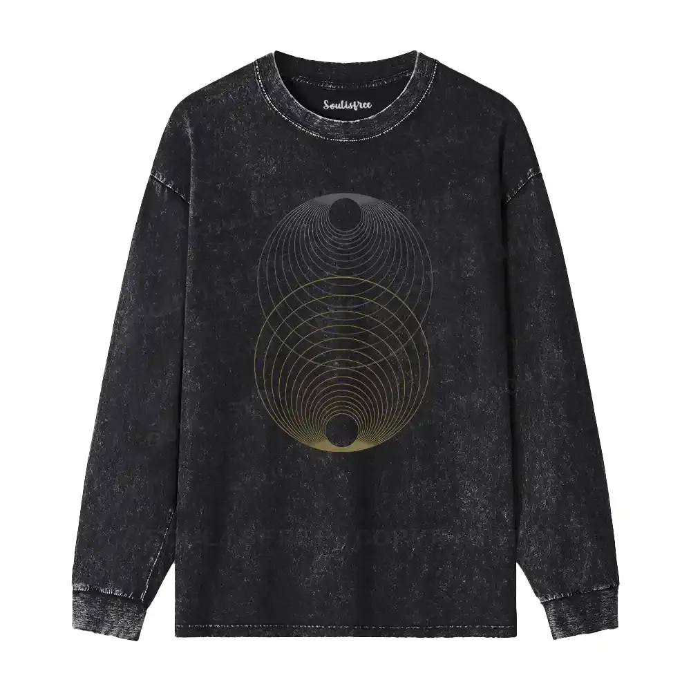 Cosmic Alignment Washed Long Sleeve Shirt