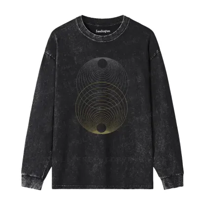 Cosmic Alignment Washed Long Sleeve Shirt