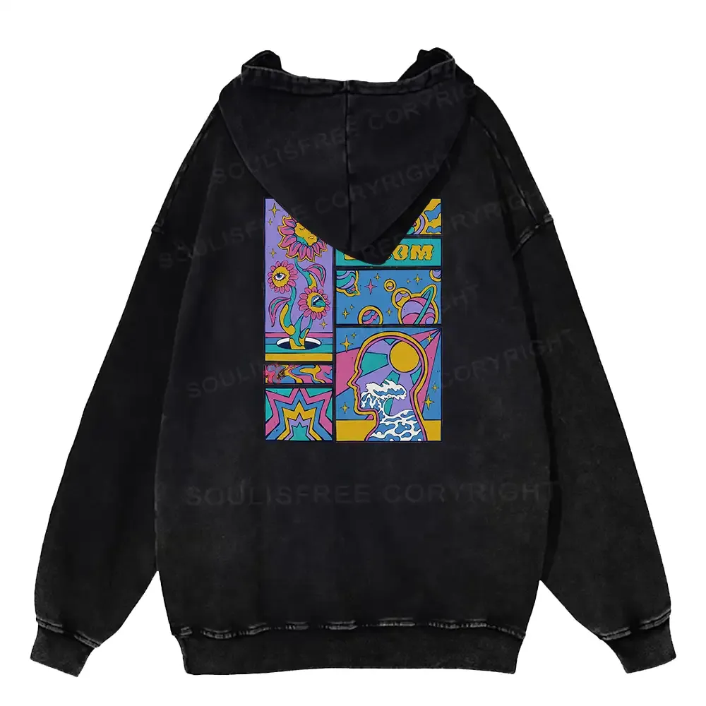Designed Bloom Washed Hoodie