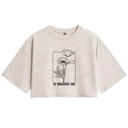 To Whatever End Washed Crop T-shirt