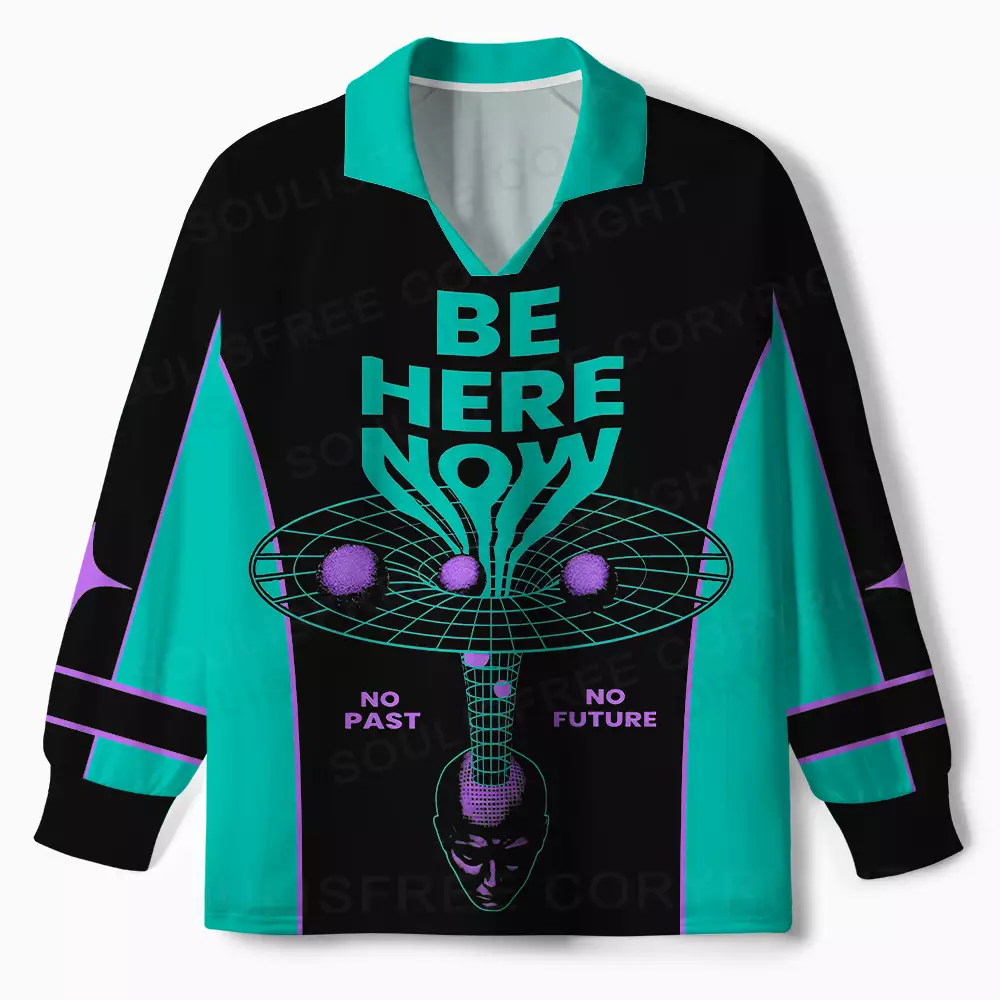 Here Now Long Sleeve Polo Jersey