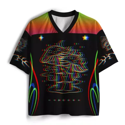 Soulisfree Cosmic Mushroom Glow Mesh Jersey 