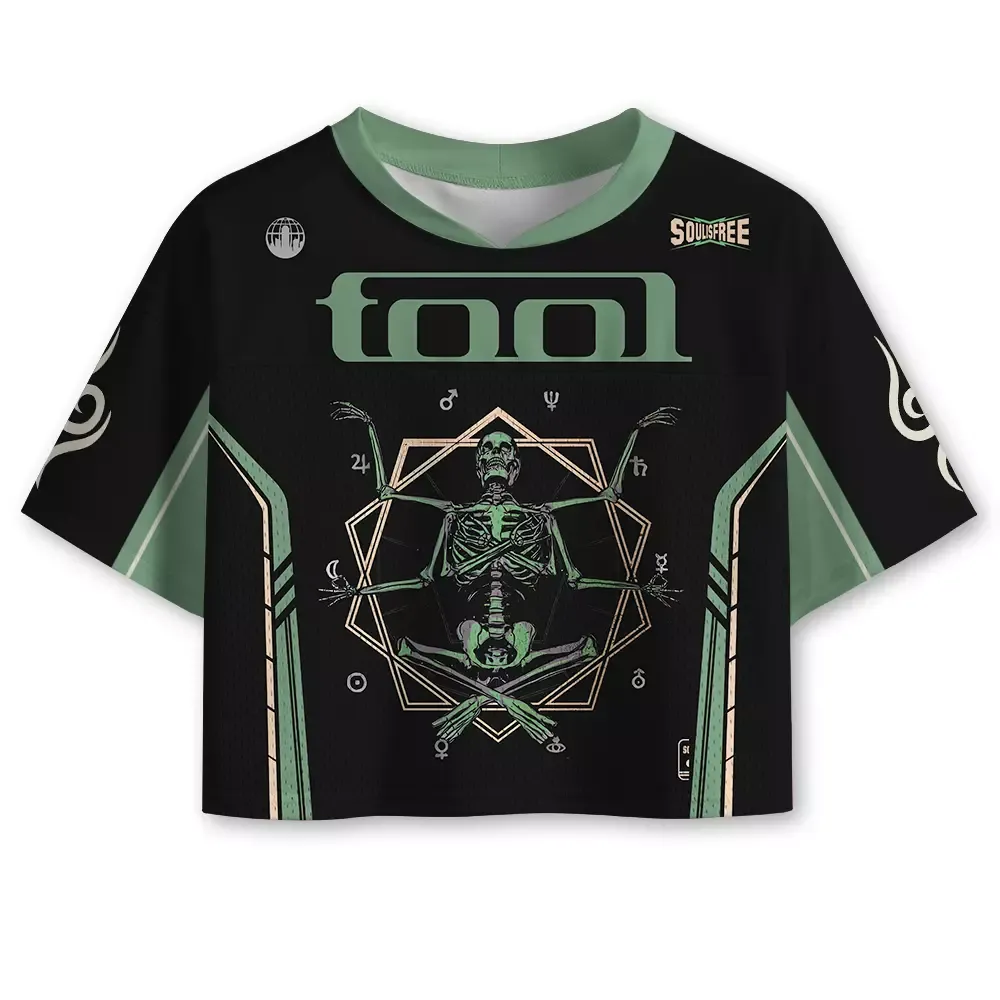 Designed Soulisfree Soul Meditation Cropped Mesh Jersey