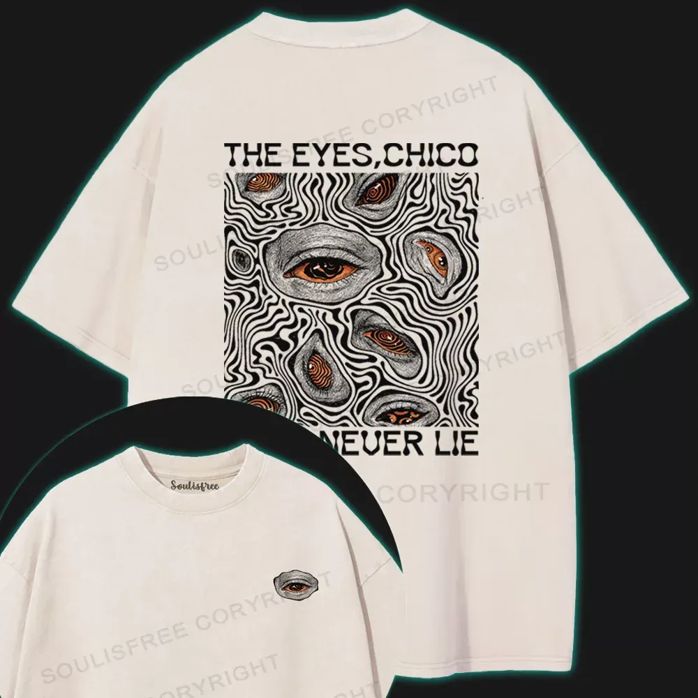 Eyes don't lie Washed T-shirt