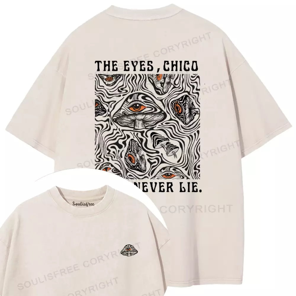 Mushroom Eyes, Infinite Truth Washed T-shirt