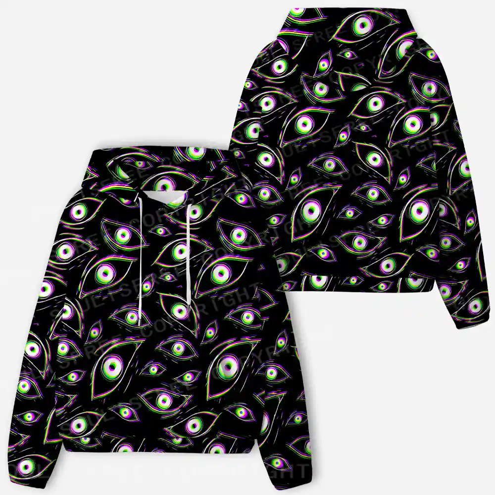 Glitch Vision All-Over Print Hoodie
