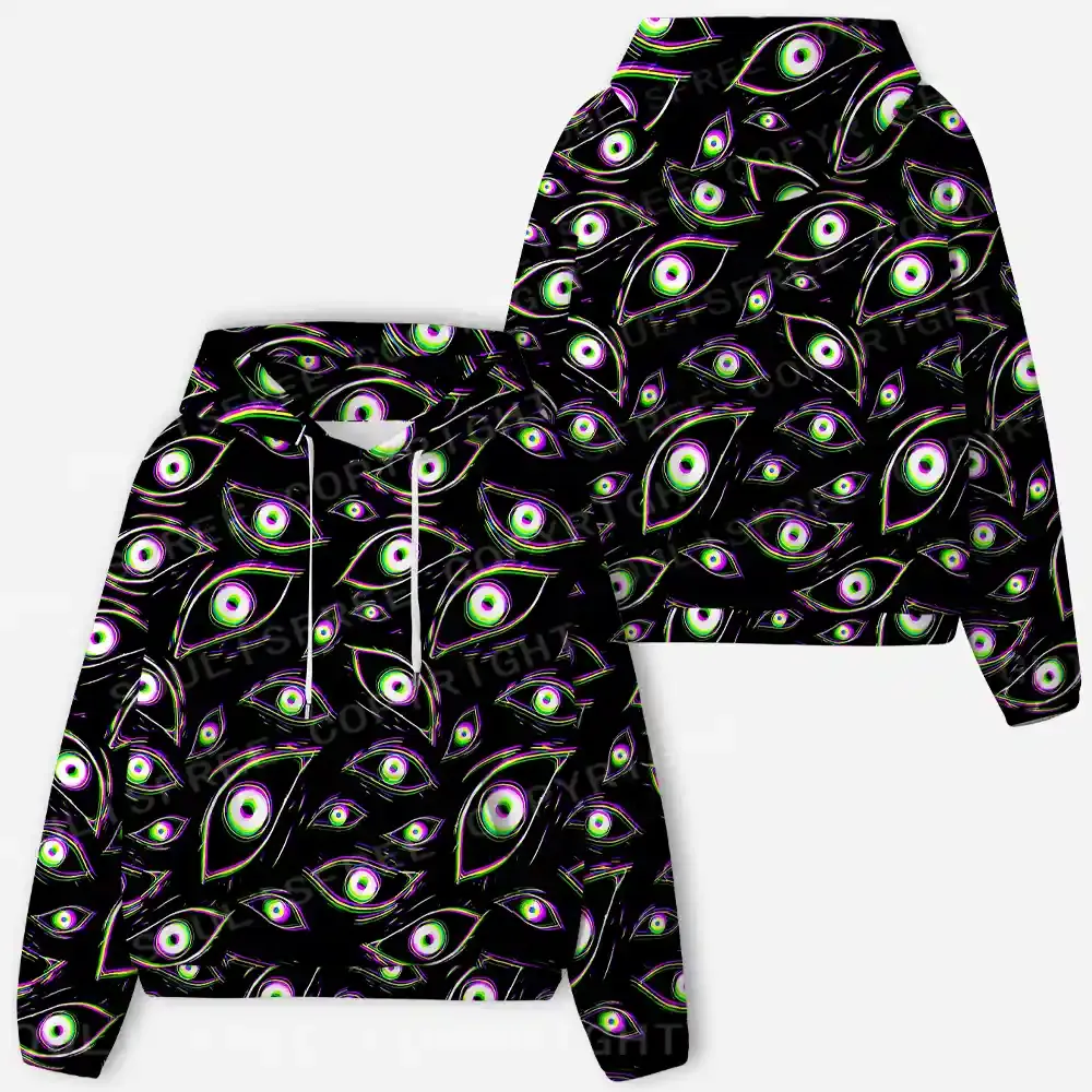 Glitch Vision All-Over Print Hoodie