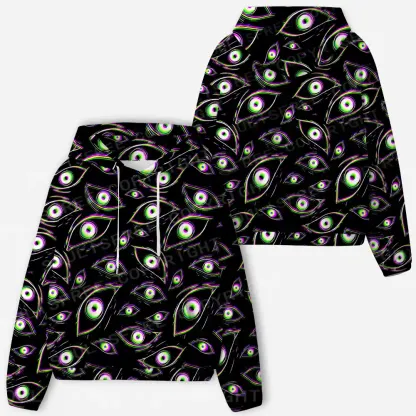 Glitch Vision All-Over Print Hoodie