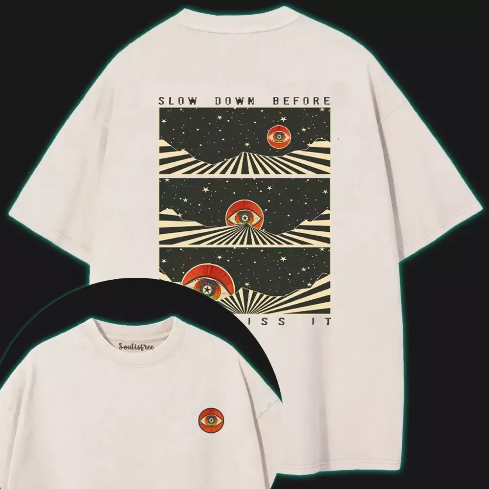 Staring Into the Infinite Washed T-shirt