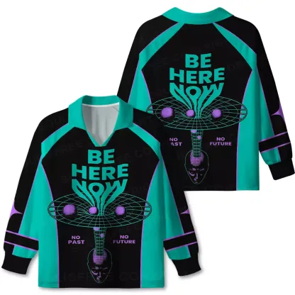 Here Now Long Sleeve Polo Jersey