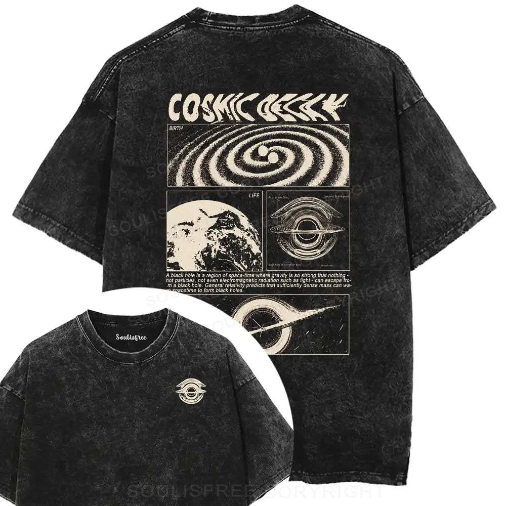 Designed Universe Collapse washed t-shirts