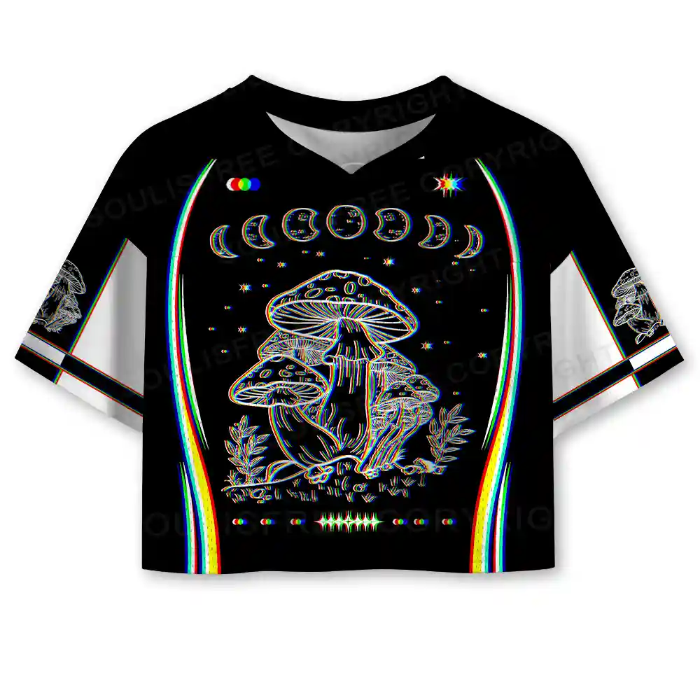 Mushroom and Moon Cropped Jersey
