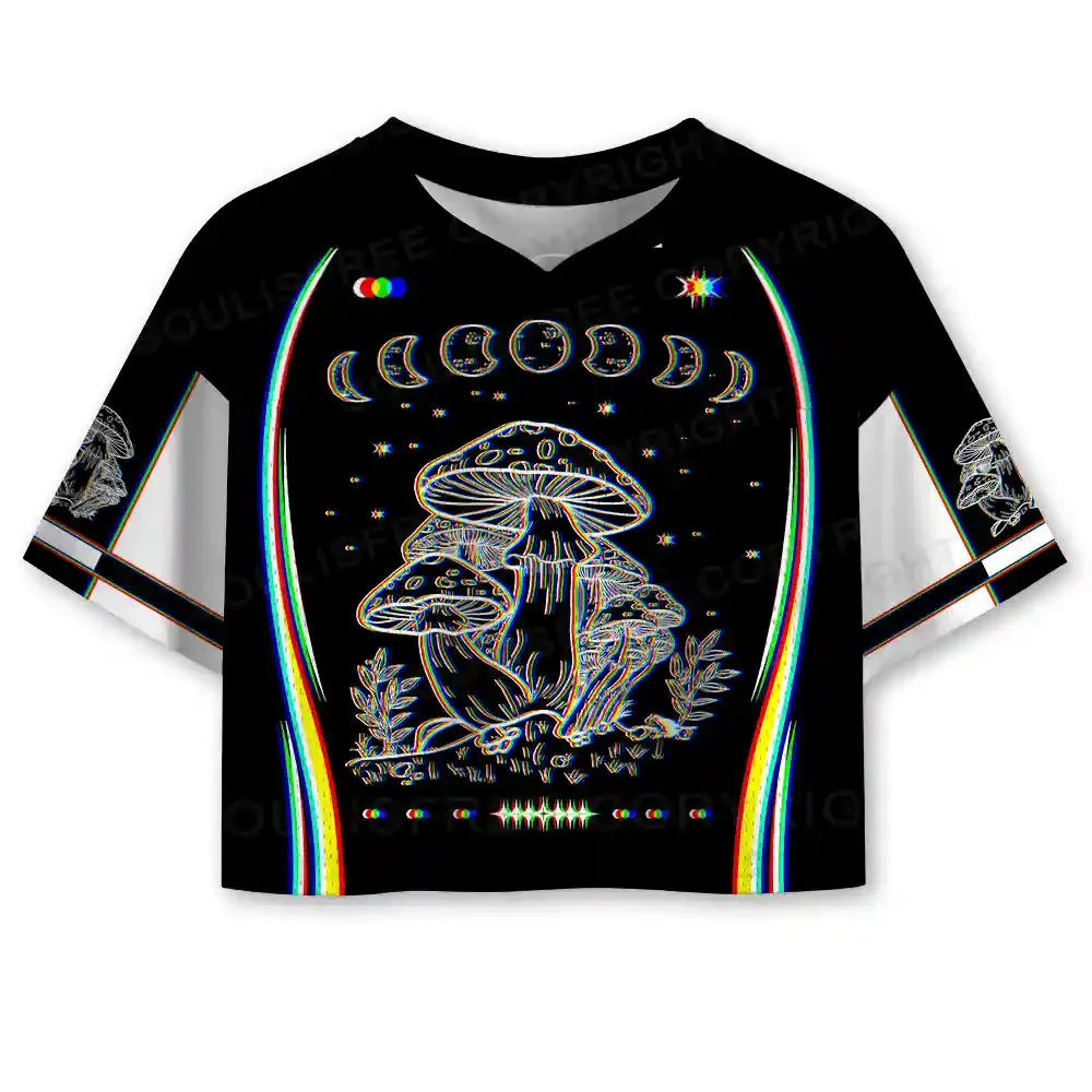 Mushroom and Moon Cropped Jersey