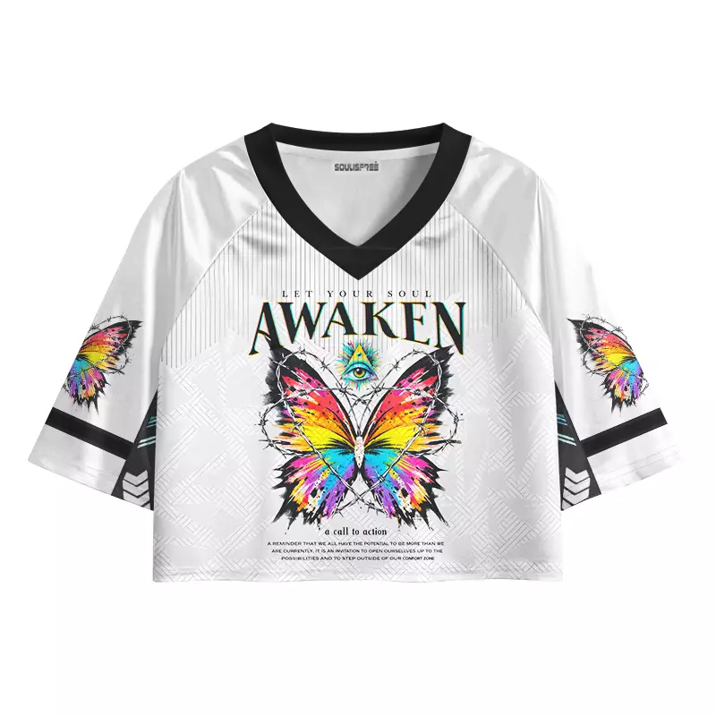 Soulisfree Let Your Soul Awaken Cropped Jersey