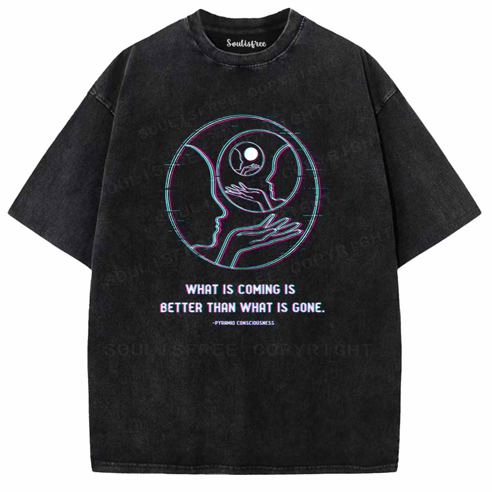 Soulisfree  WHAT IS COMING IS BETTER THAN WHAT IS GONE Washed Tee