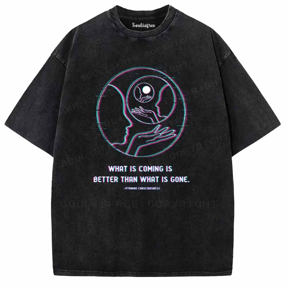 Soulisfree  WHAT IS COMING IS BETTER THAN WHAT IS GONE Washed Tee