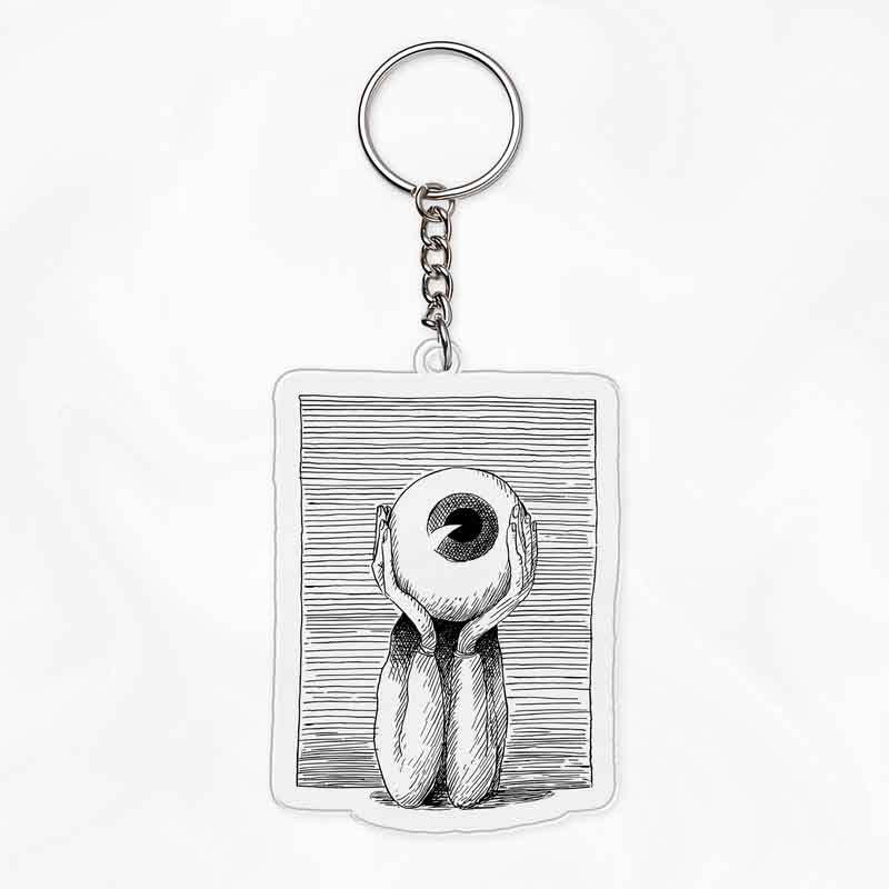 Designed The Eye of the Beholder Keychain | Soulisfree