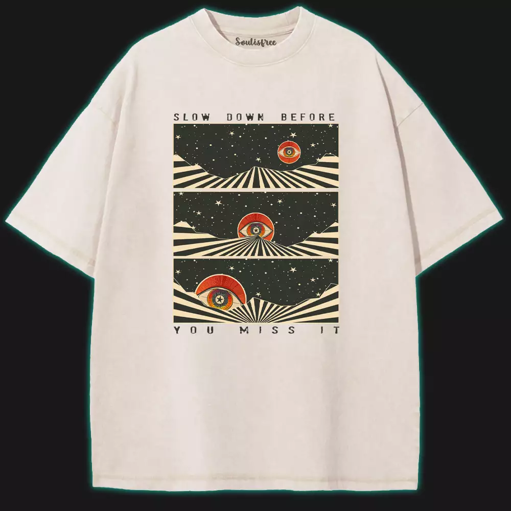 Staring Into the Infinite Washed T-shirt