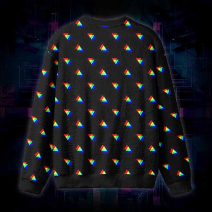 Soulisfree Signal Shift Fuzzy Crewneck Sweater