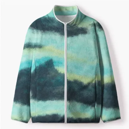 Soulisfree  Cosmic Haze Flannel Zip-Up Jacket