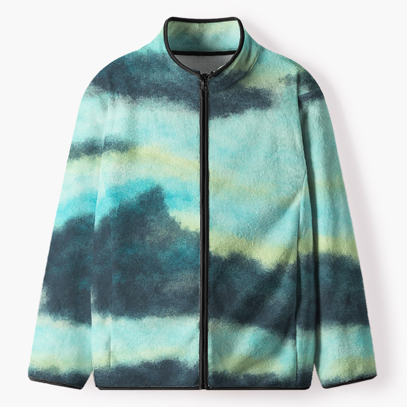 Soulisfree  Cosmic Haze Flannel Zip-Up Jacket