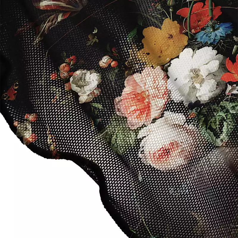 Soulisfree Dark Bouquet Sheer Mesh Cover Up