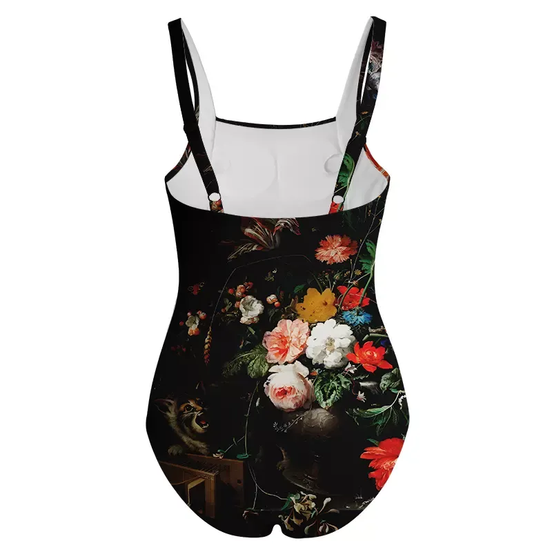 Soulisfree Dark Bouquet One‑Piece Swimsuit
