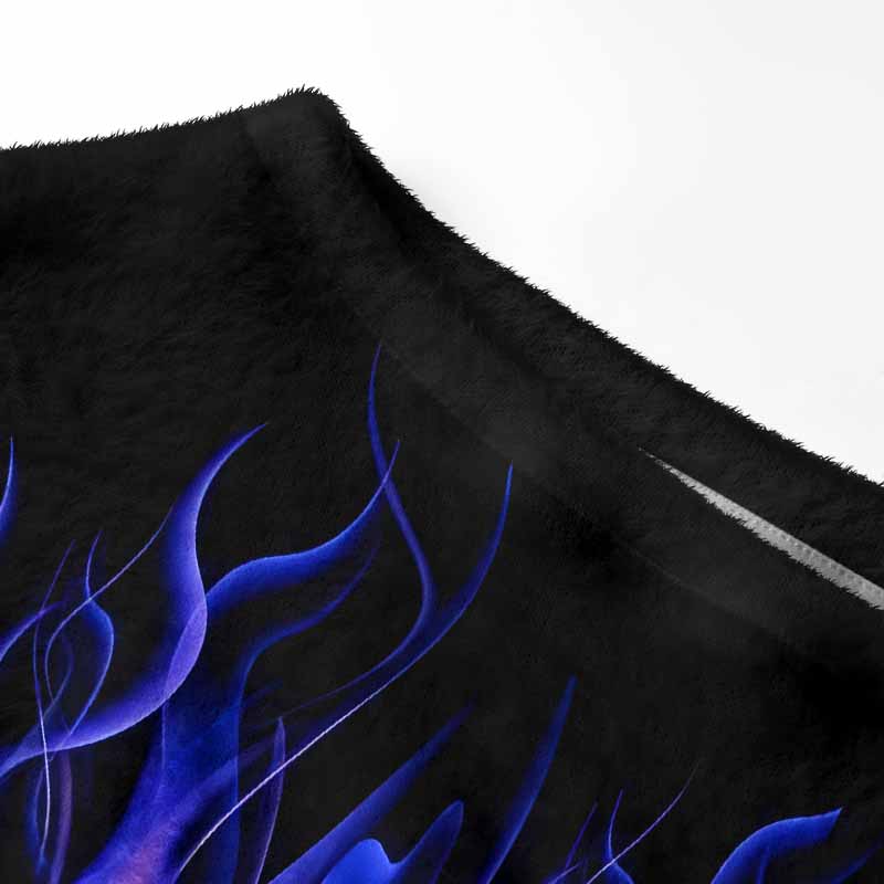 Soulisfree Violet Blaze  – Luminous Fire Women's Fuzzy Crewneck Sweater