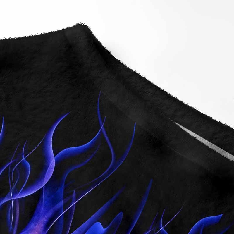 Soulisfree Violet Blaze  – Luminous Fire Women's Fuzzy Crewneck Sweater