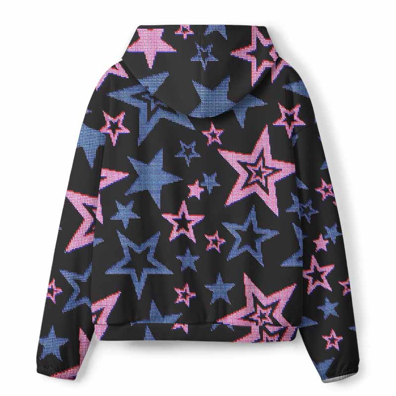 Soulisfree  Glow-In-The-Dark Stars All-Over Print Hoodie