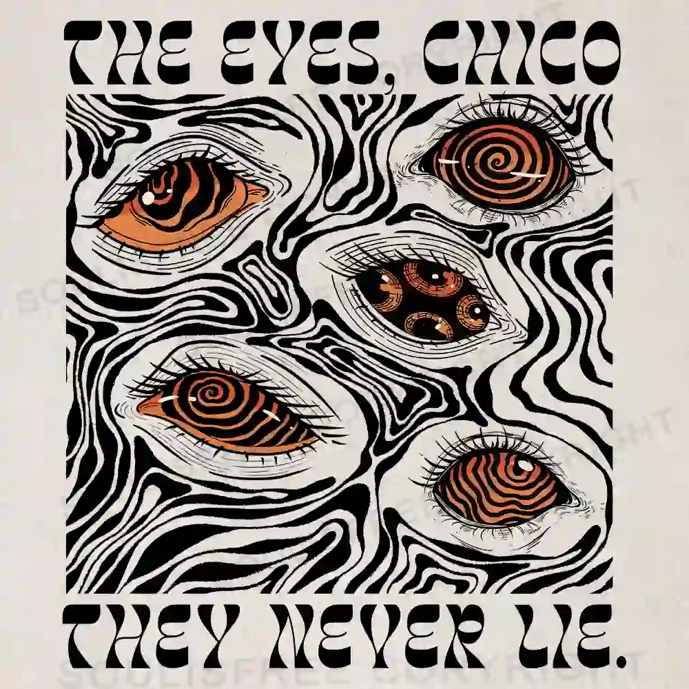 The Eyes Chico . They Never Lie Washed Tank Tops