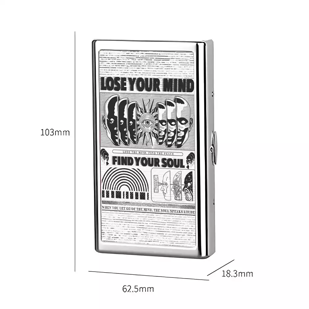 Soulisfree Lose Mind, Find Soul Metal Pocket Case