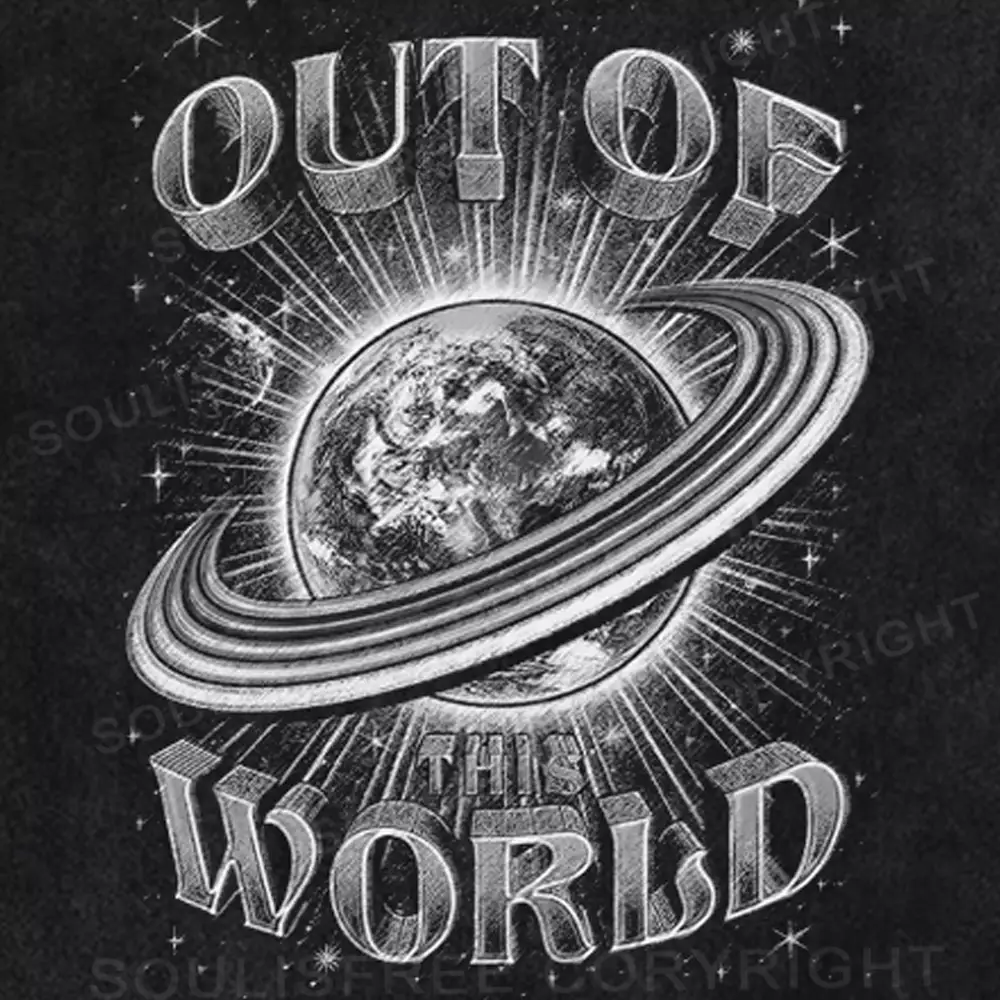 OUT OF WORLD Washed Space T-shirt